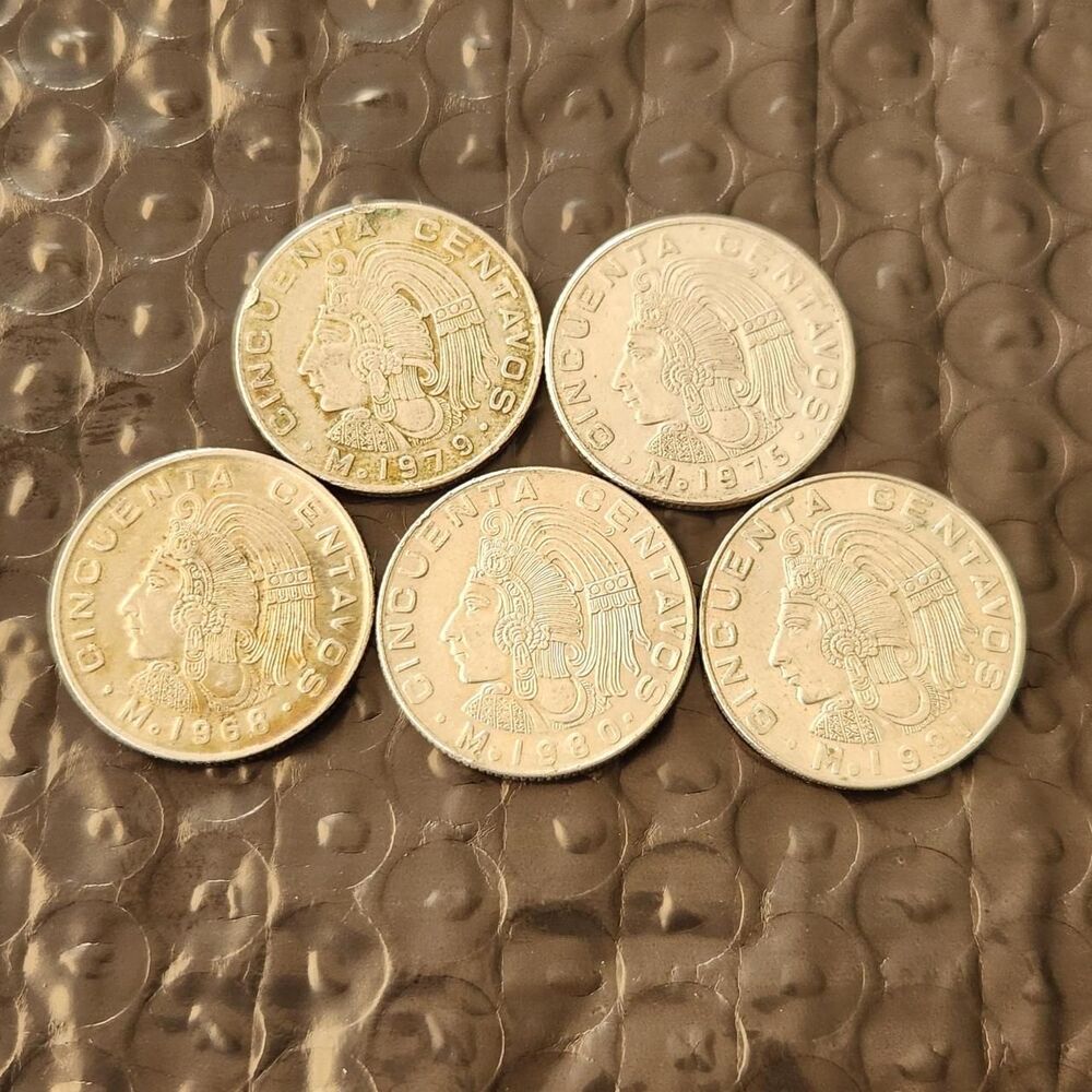 Selling a set of 5 vintage Mexican Cincuenta...